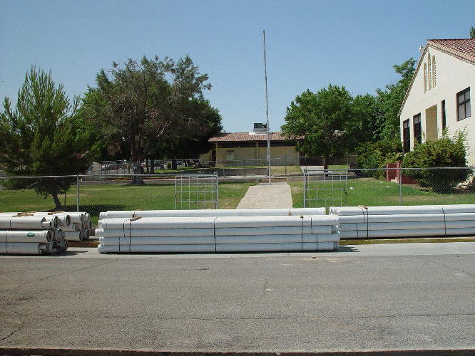 Site of new Parking Lot before construction.